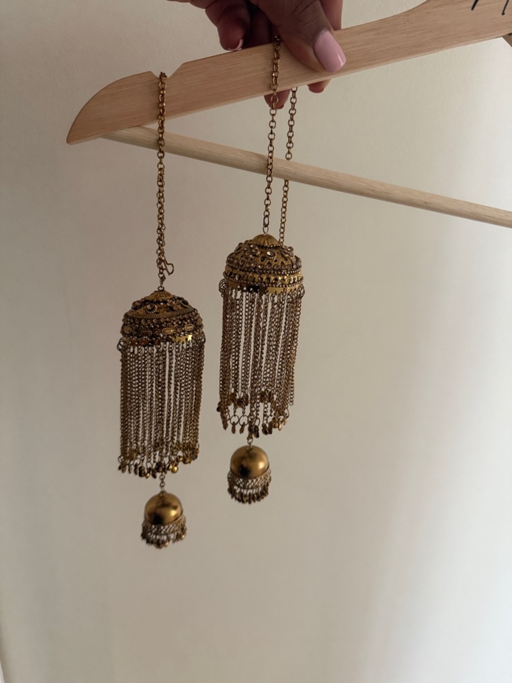 Gold Tassel kaleera- Elegant Gold Fringe wedding ornament